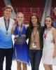 Neset & Markelov and Flores & Desyatov with coach Elena Dostatni
