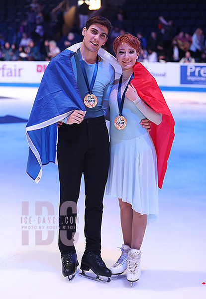 Bronze - Evgeniia Lopareva & Geoffrey Brissaud (FRA)