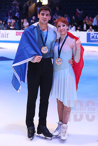 Bronze - Evgeniia Lopareva & Geoffrey Brissaud (FRA)