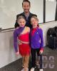 Violet Benton & Nicolas Grohne with Coach Ben Agosto