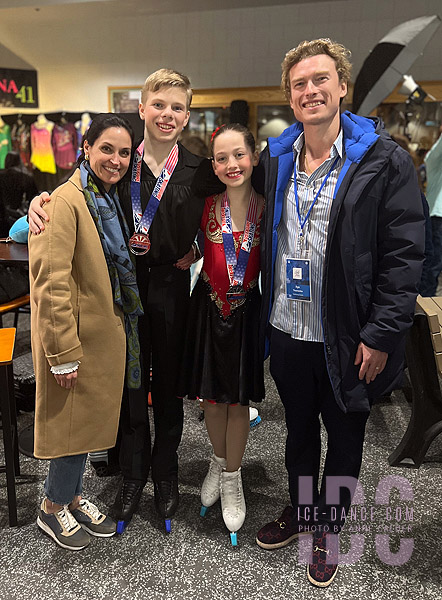 Marian Carhart & Denis Bledsoe with Coach Ilya Tkachenko