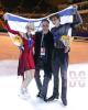 Silver - Elizabeth Tkachenko & Alexei Kiliakov (ISR) with coach Alexei Kiliakov