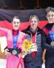 Bronze - Darya Grimm & Michail Savitskiy (GER) with their coach