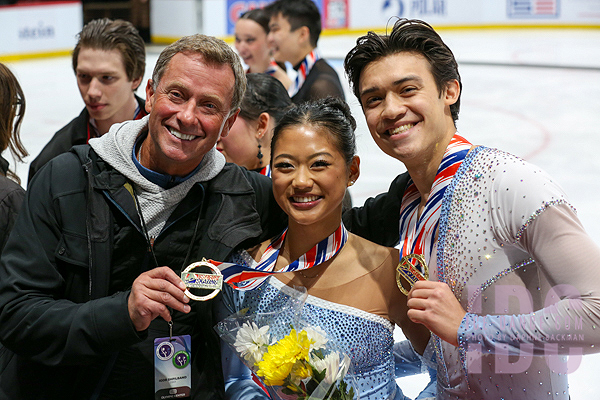 Cui & Rogers with coach Igor Shpilband
