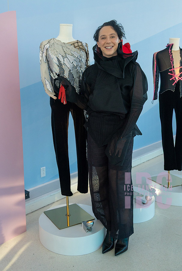 Johnny Weir with his "The Swan" costume